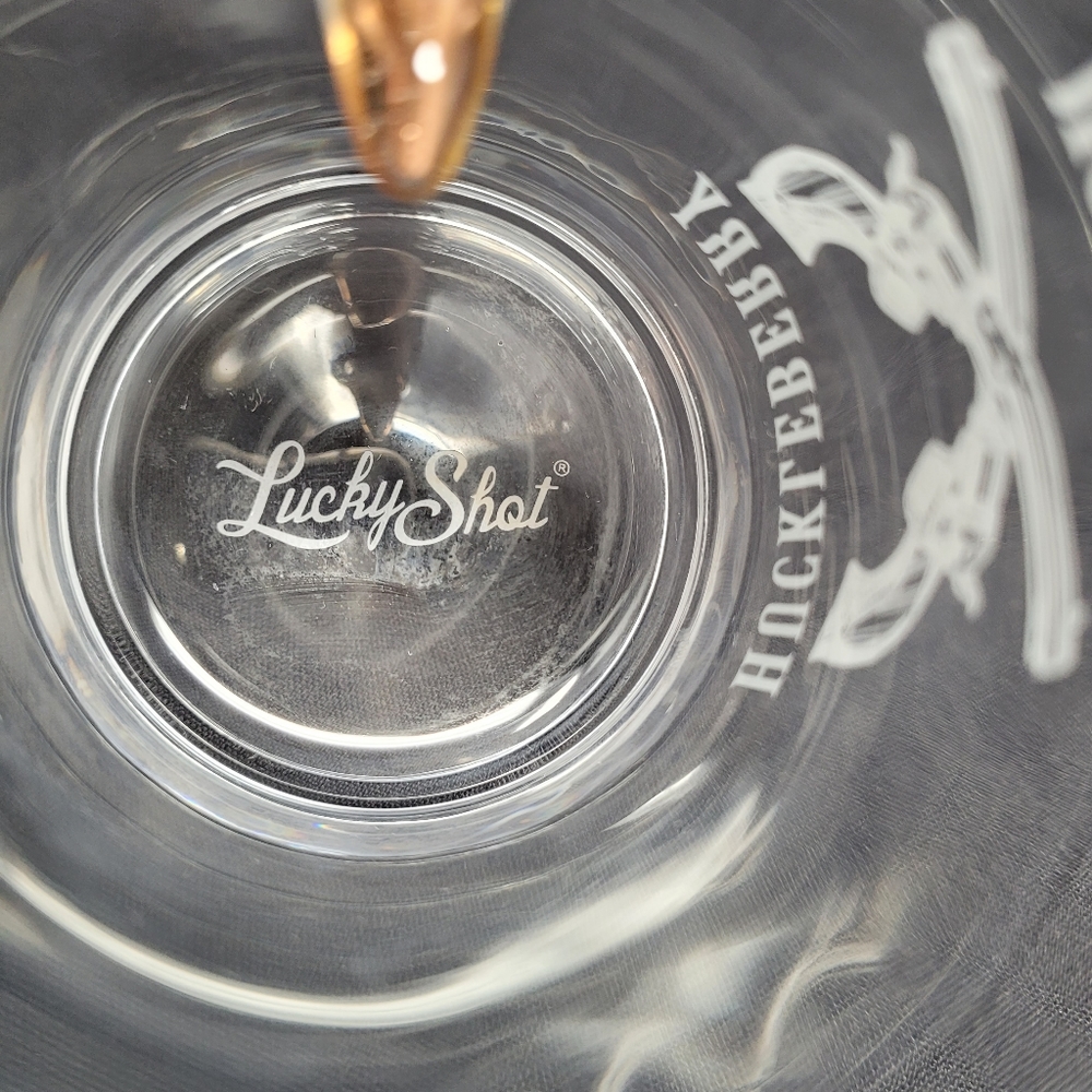 LUCKY SHOT HEADSHOT AND .308 BULLET WHISKY GLASS - Picture 4 of 9